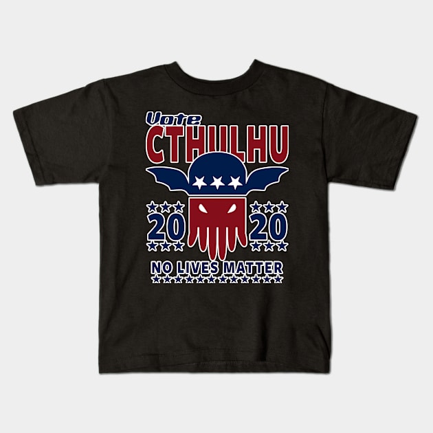 VOTE CTHULHU 2020 - CTHULHU AND LOVECRAFT Kids T-Shirt by Tshirt Samurai